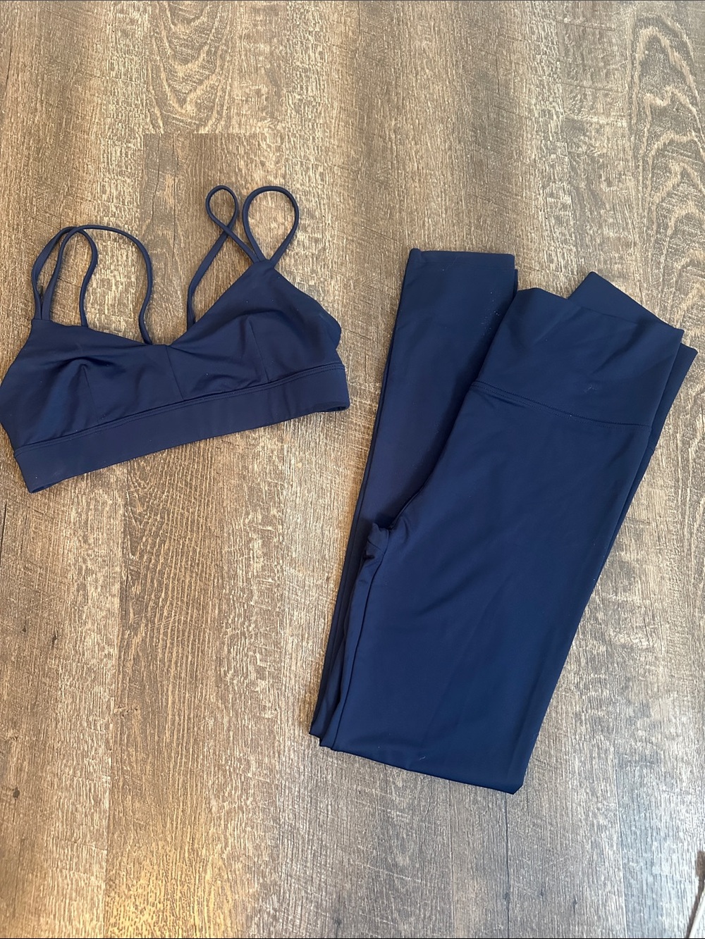 NORBA essential leggings and strappy bralette. Set. NWT